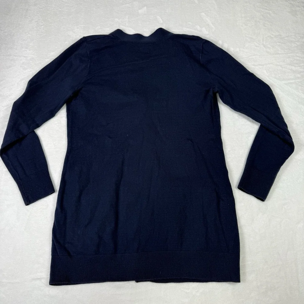 Duluth Trading‎ Cardigan Sweater Womens Size Small Navy Big Buttons Pockets
